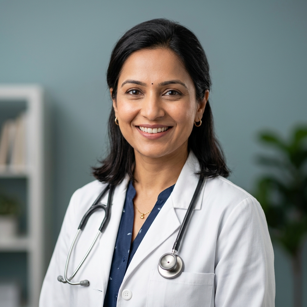 Indian female psychiatrist