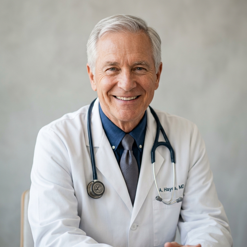 White male psychiatrist